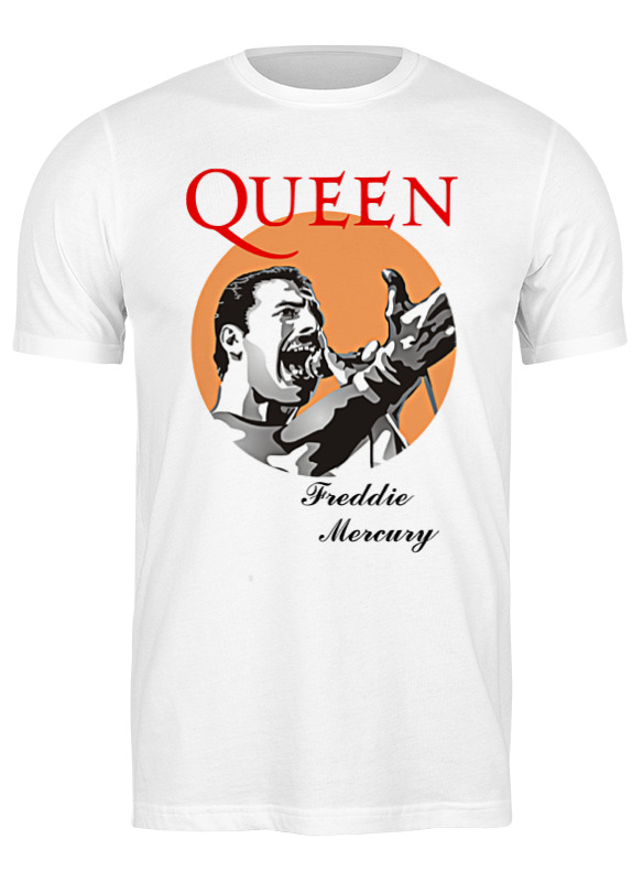 фото Футболка мужская printio freddie mercury - queen белая 3xl