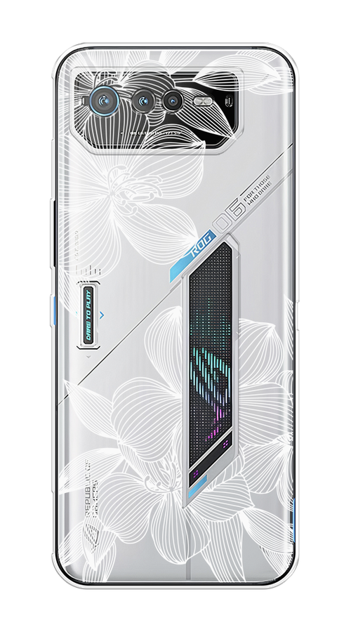 

Чехол на Asus ROG Phone 6 "Крокус", Белый;прозрачный, 44650-1