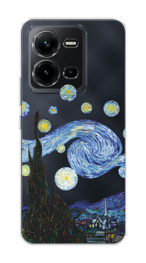 

Чехол на Vivo V25/V25e "Ночь Ван Гога", Голубой;синий;черный, 267750-1