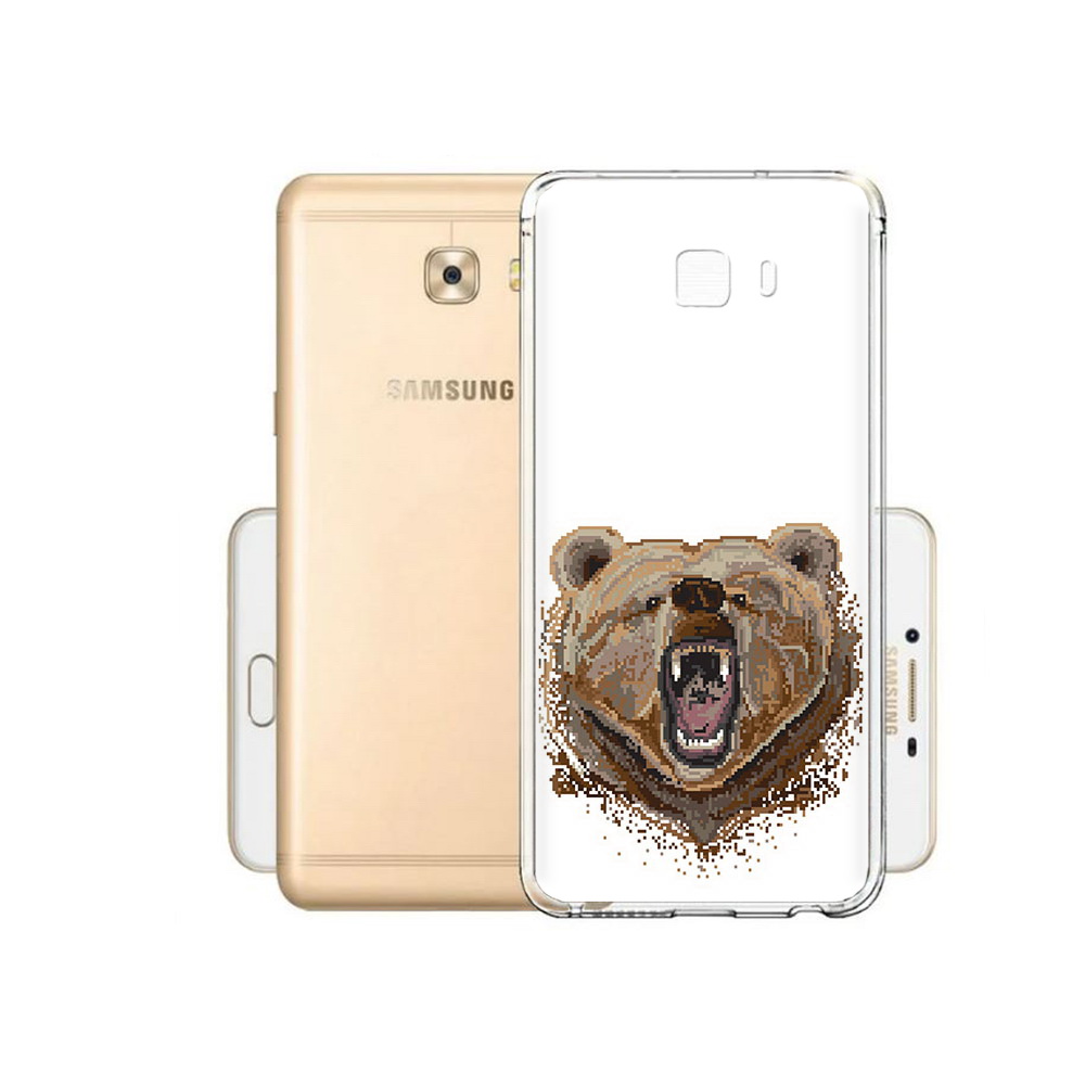 

Чехол MyPads Tocco для Samsung Galaxy C9 Pro пиксельный медведь, Прозрачный, Tocco