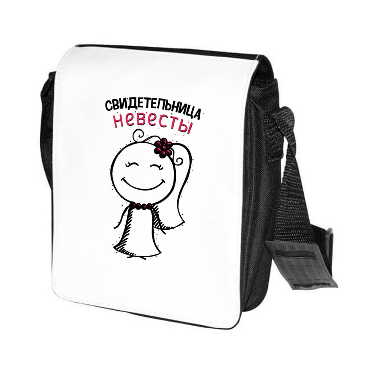 

Сумка женская CoolPodarok CN0151180 черно-белый, Черный;белый, CN0151180