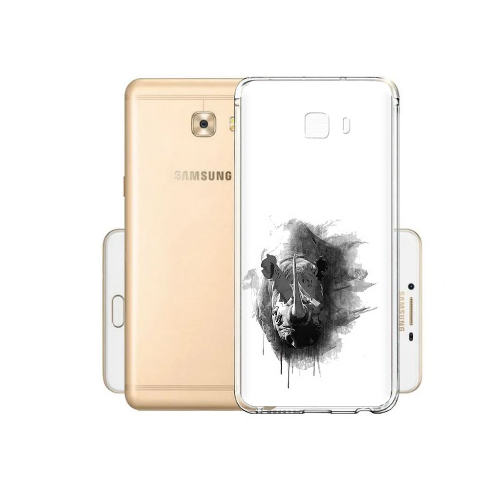 

Чехол MyPads Tocco для Samsung Galaxy C9 Pro носорог, Прозрачный, Tocco