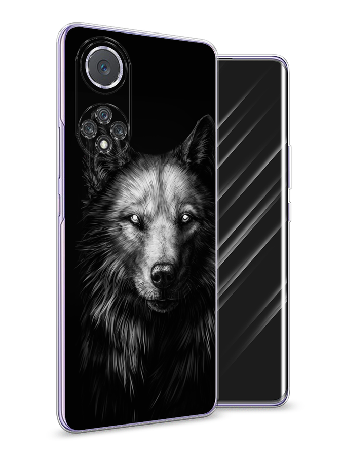 

Чехол Awog на Huawei Nova 9 "Волк черно белый", Серый;бежевый;белый, 6106150-1
