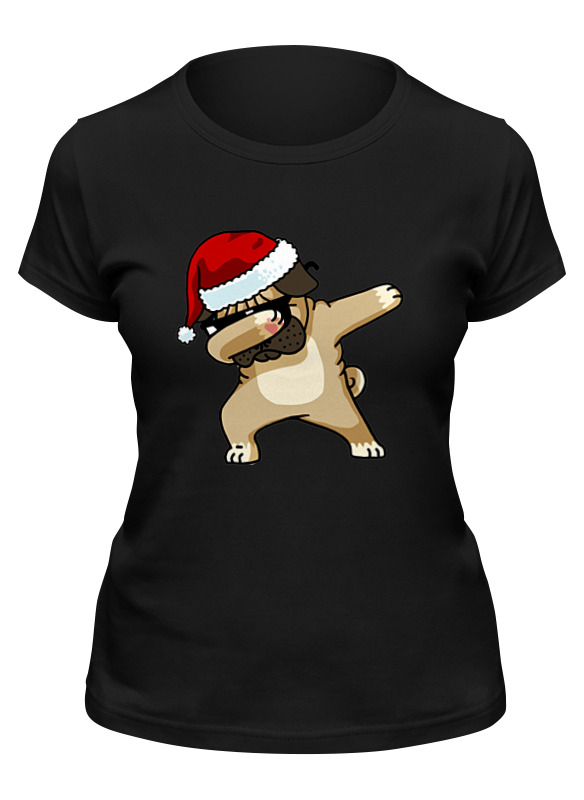 

Футболка женская Printio Dabbing dog черная L, Черный, Dabbing dog