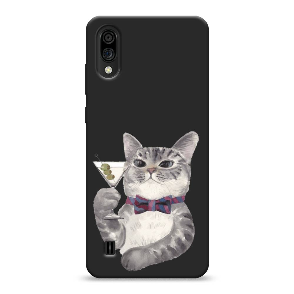 

Матовый силиконовый чехол "Кот джентльмен" на ZTE Blade A5 (2020), Кот джентльмен