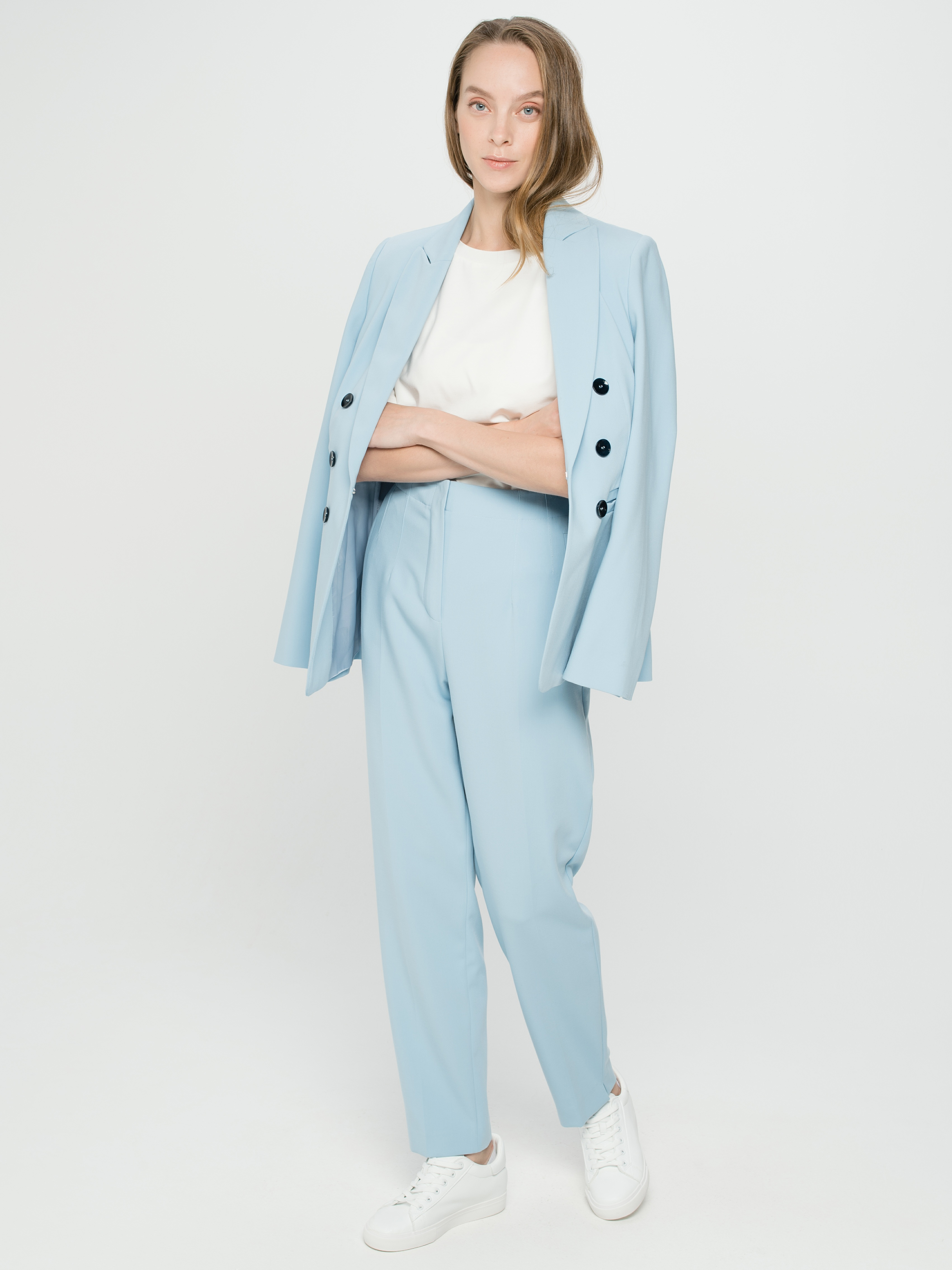 

Брюки женские Gerry Weber 720006-31331-80902 голубые 36, 720006-31331-80902