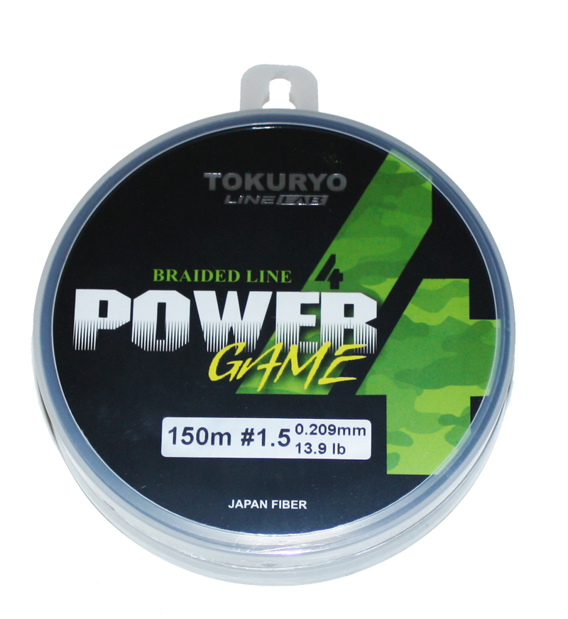 

Tokuryo Леска плетеная (шнур) TOKURYO POWER GAME X4 LIGHT GREEN (PGX4LG08 (150 м 0,15мм), Зеленый