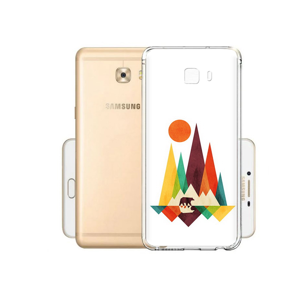 

Чехол MyPads Tocco для Samsung Galaxy C9 Pro нарисованные горы с медведем, Прозрачный, Tocco
