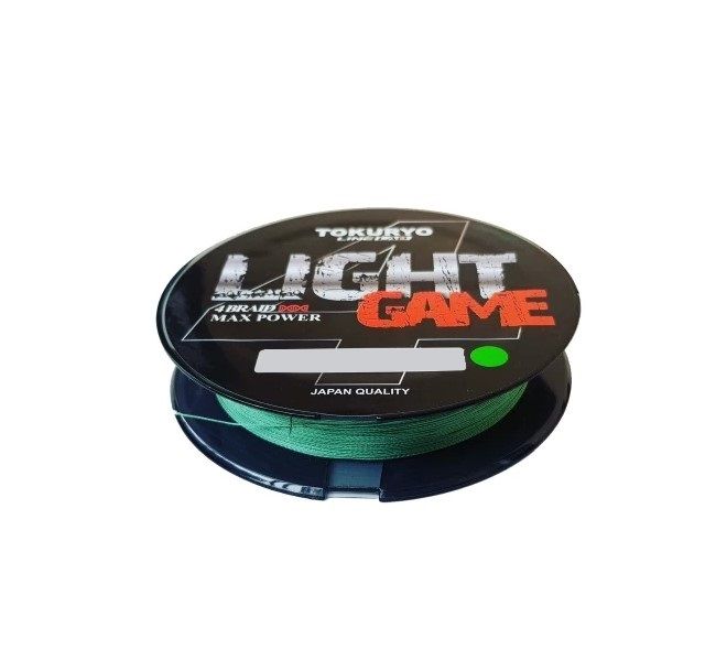 

Tokuryo Леска плетеная (шнур) TOKURYO LIGHT GAME X4 DARK GREEN (TLGX4-17 (150 м 0,1мм) ), Зеленый