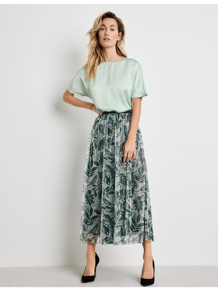 

Юбка женская Gerry Weber 710950-35020-9059 зеленая 44, 710950-35020-9059
