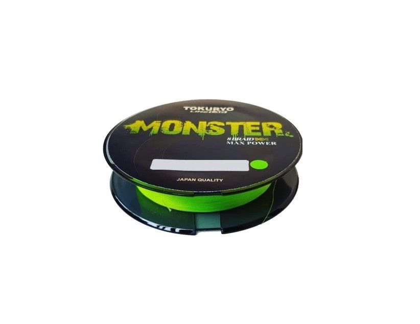 

Tokuryo Леска плетеная (шнур) TOKURYO MONSTER X8 LIGHT GREEN (TMX8B-8 (150 м 0,27мм) ), Зеленый