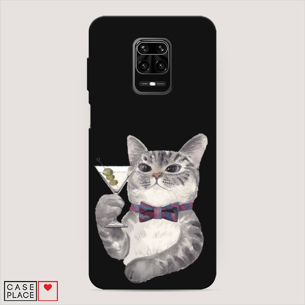 

Матовый силиконовый чехол "Кот джентльмен" на Xiaomi Redmi Note 9S, Кот джентльмен