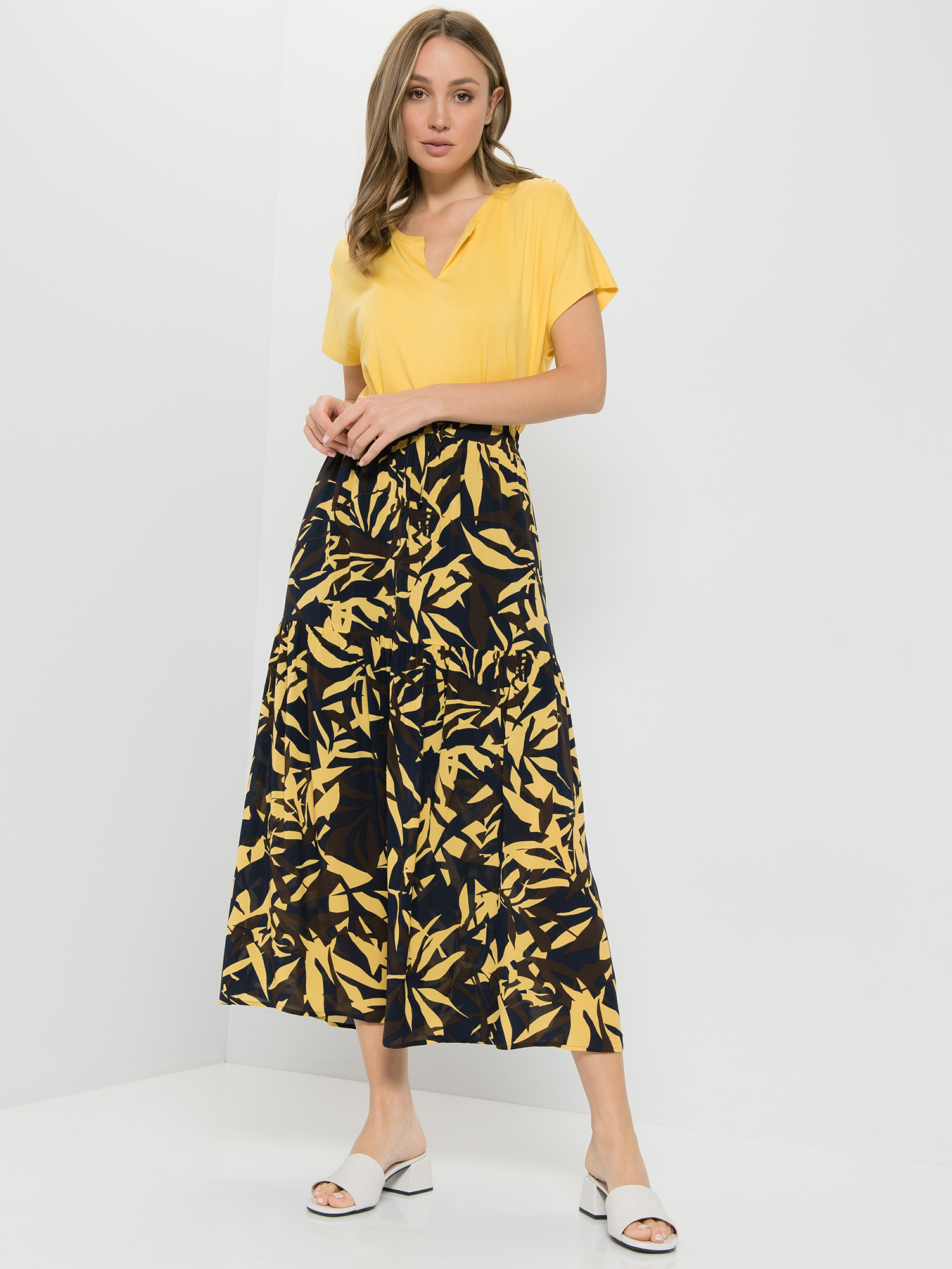 

Юбка женская Gerry Weber 710018-31230-8128 коричневая 44, 710018-31230-8128