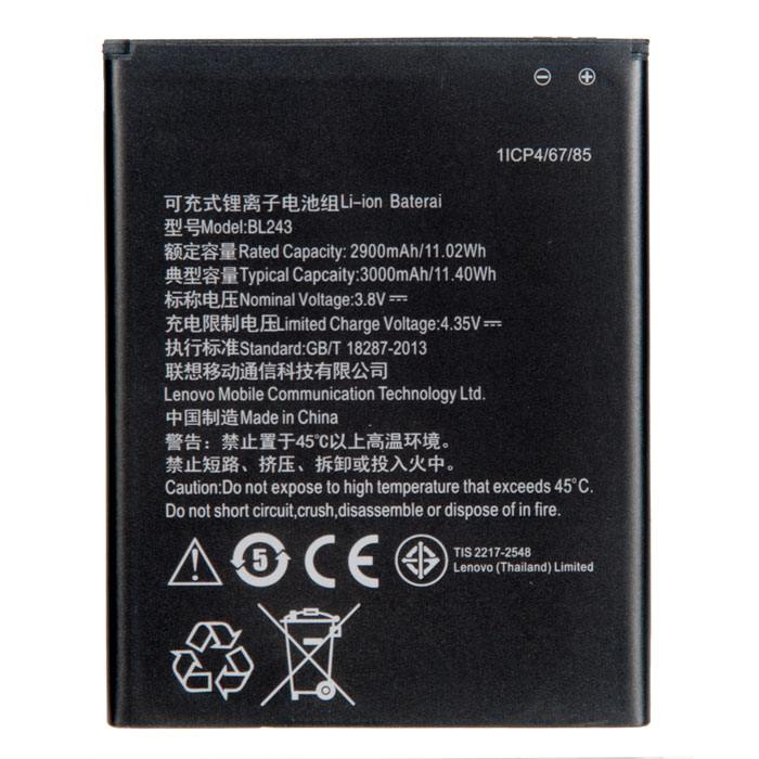 Аккумулятор для Lenovo A7000, K3 Note K50-T5, A5500, A5600, S8 A7600 (BL243)