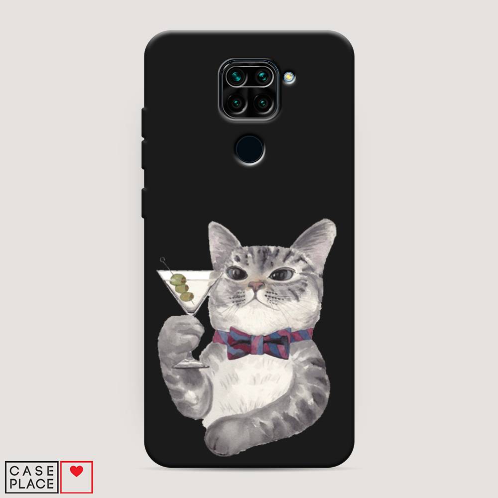 

Матовый силиконовый чехол "Кот джентльмен" на Xiaomi Redmi Note 9, Кот джентльмен
