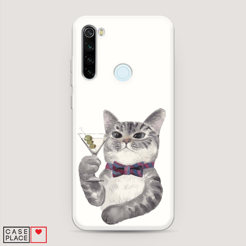 

Матовый силиконовый чехол "Кот джентльмен" на Xiaomi Redmi Note 8T, Кот джентльмен
