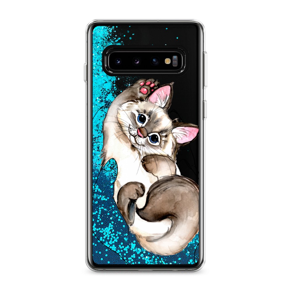 

Чехол Awog на Samsung Galaxy S10 "Котенок в ладошках", Разноцветный, 27093-1