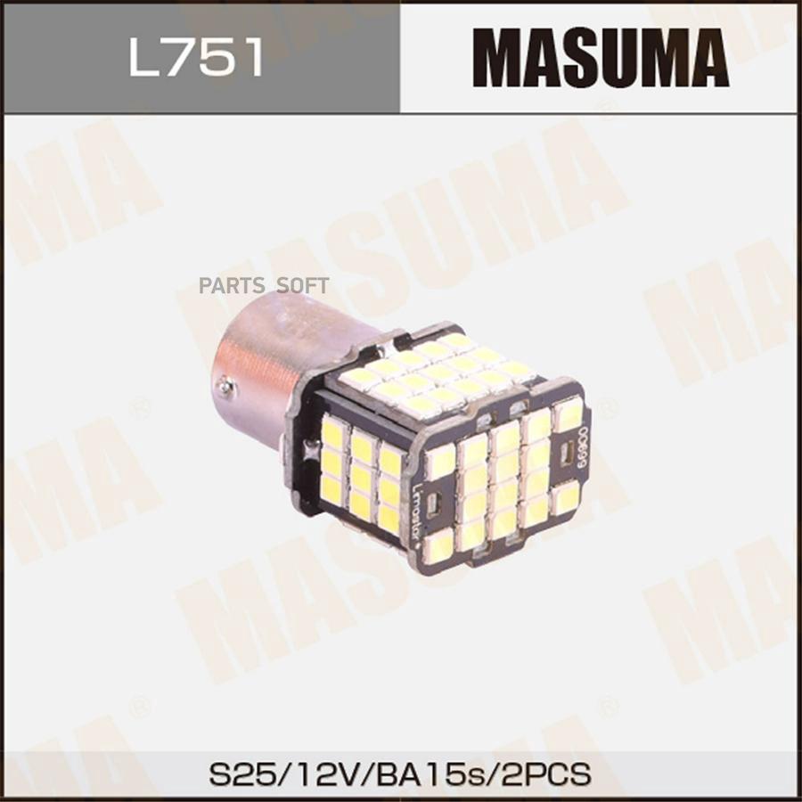 

MASUMA L751 Лампы светодиодные Masuma LED BA15s 12V/21W SMD 1-2W одноконтактные (комплект