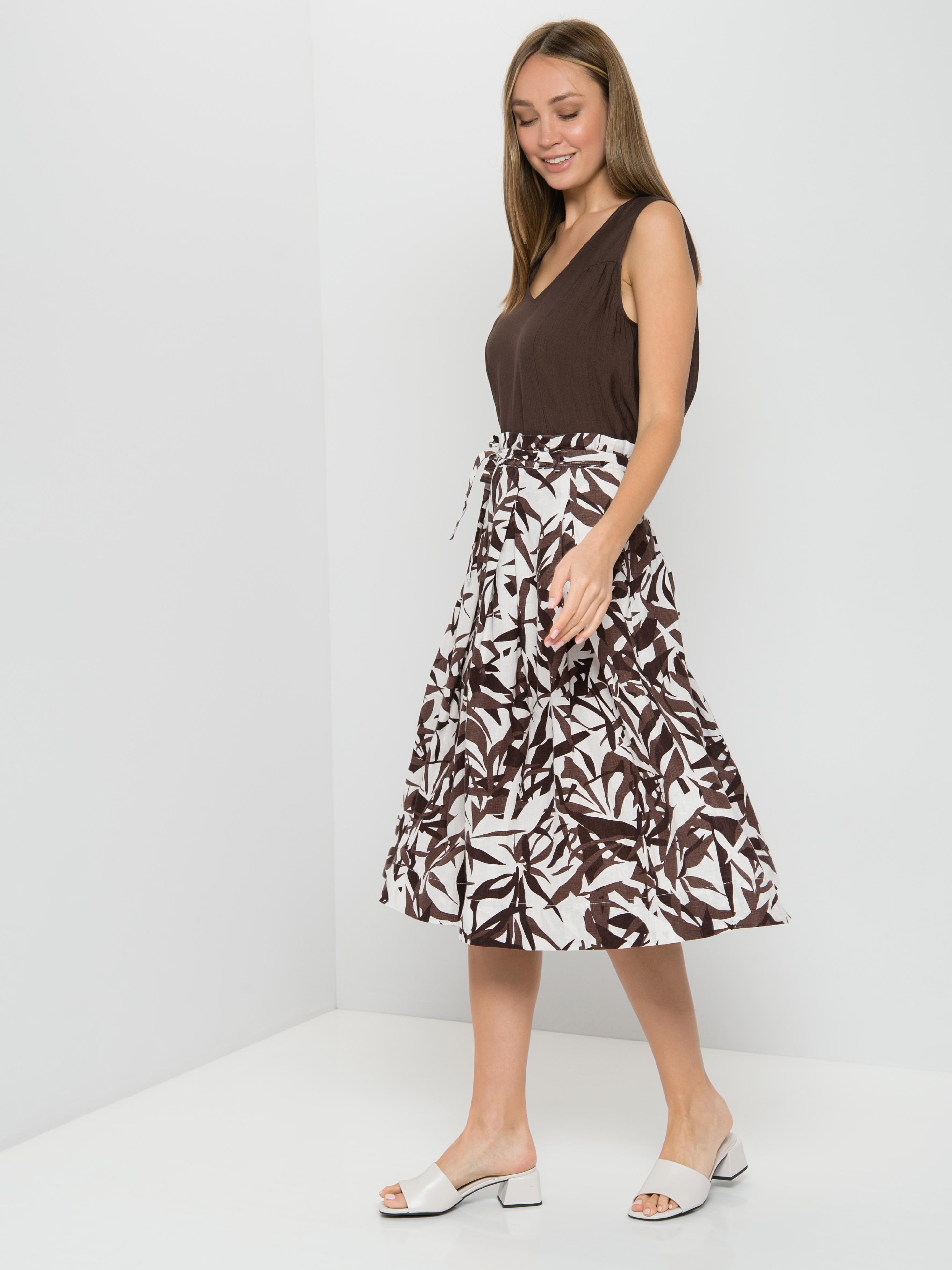 

Юбка женская Gerry Weber 710015-31228-9112 белая 44, 710015-31228-9112