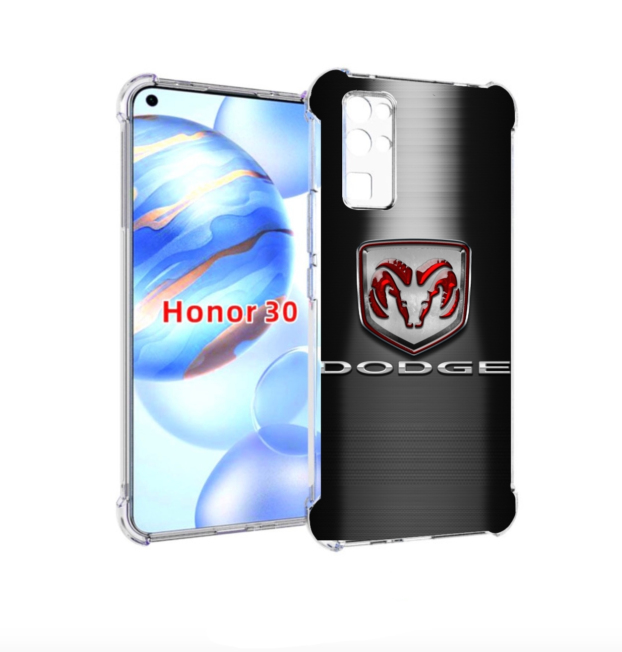 

Чехол бампер MyPads dodge додж 1 мужской для Honor 30 (BMH-AN10), Прозрачный, Tocco