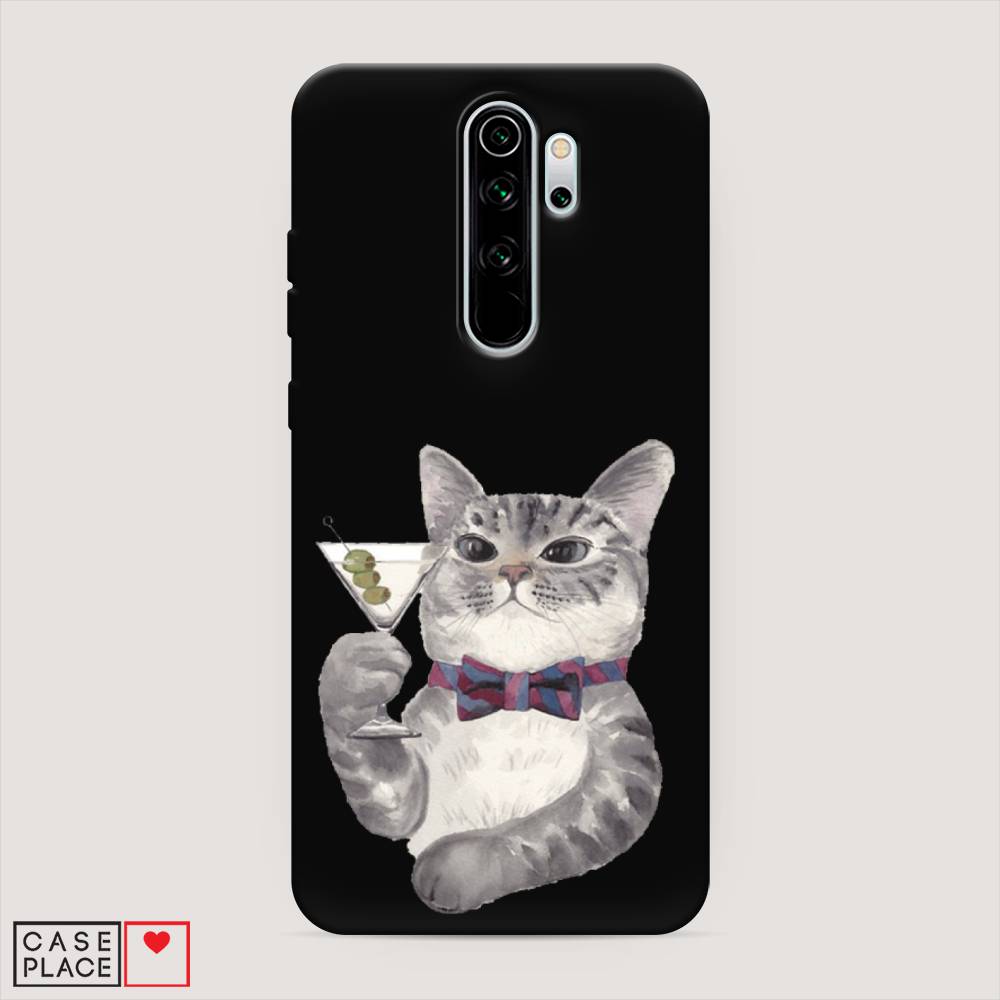 

Матовый силиконовый чехол "Кот джентльмен" на Xiaomi Redmi Note 8 Pro, Кот джентльмен
