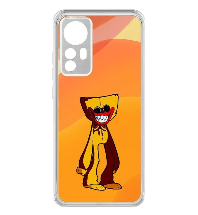 

Чехол-накладка Krutoff Clear Case Хаги Ваги Желтый для iPhone 12 Pro с защитой камеры, Разноцветный