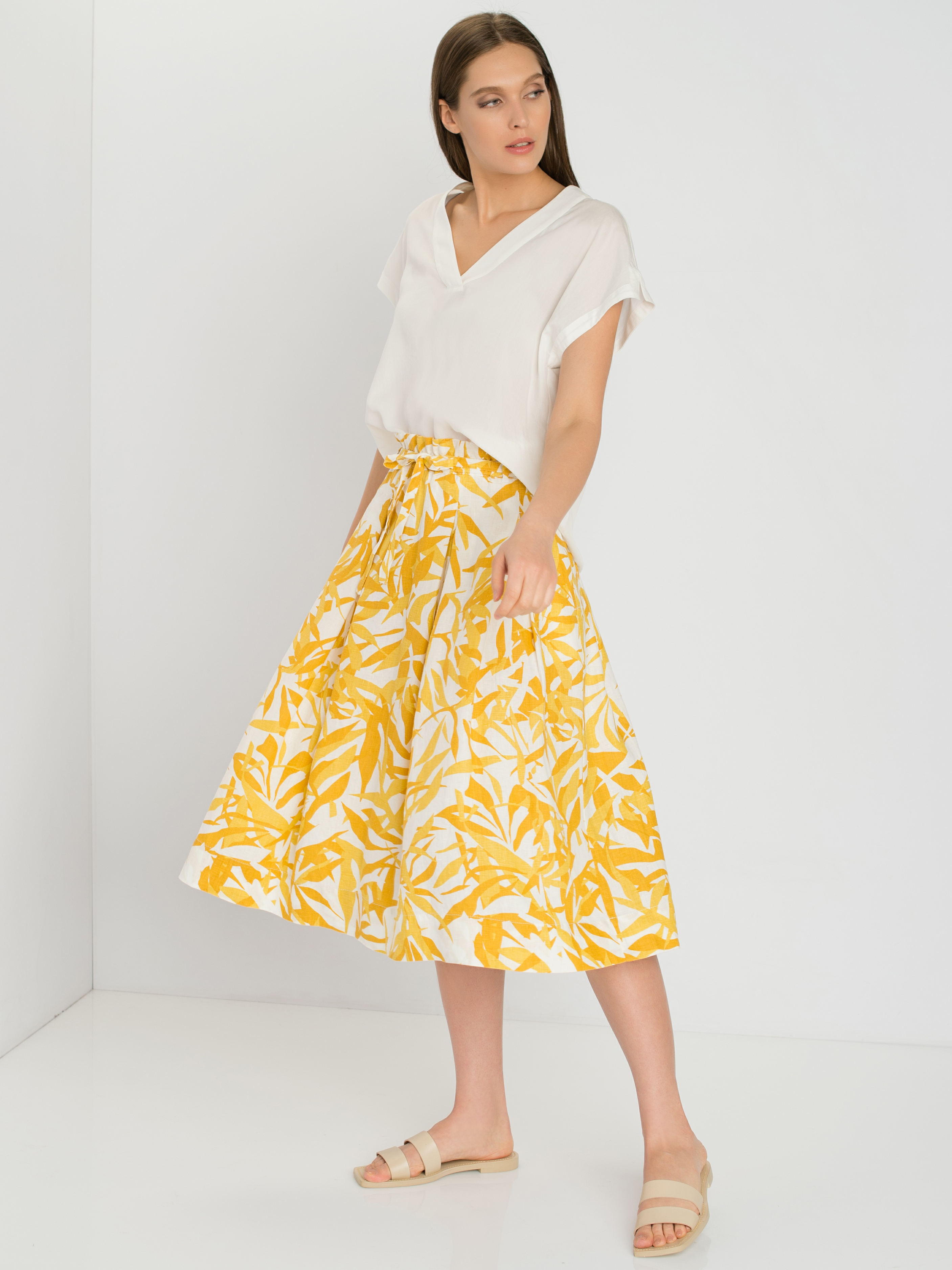 

Юбка женская Gerry Weber белая, 710015-31228-9111