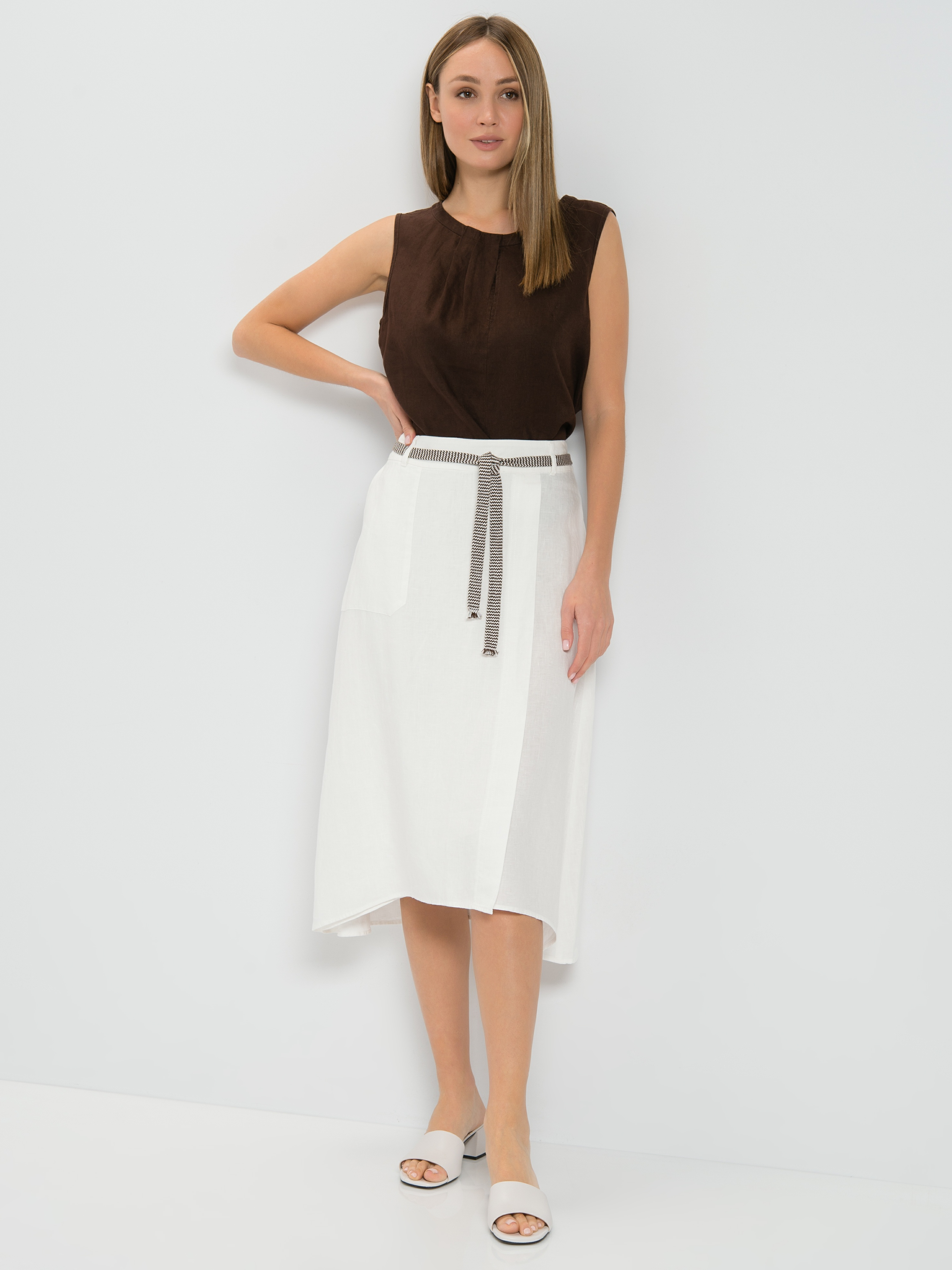 

Юбка женская Gerry Weber 710014-31273-99700 белая 40, 710014-31273-99700