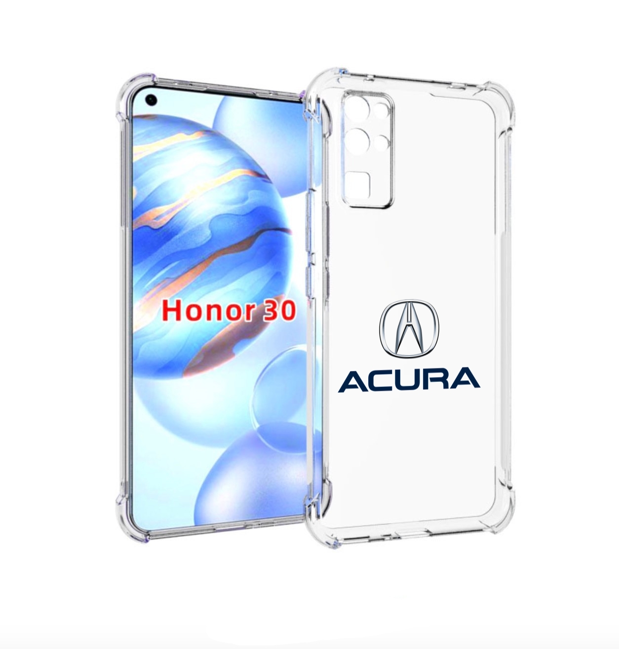 

Чехол бампер MyPads acura-акура-2 для Honor 30 (BMH-AN10) против, Прозрачный, Tocco