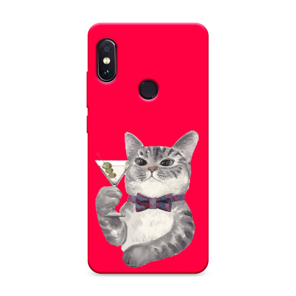

Матовый силиконовый чехол "Кот джентльмен" на Xiaomi Redmi Note 5, Кот джентльмен