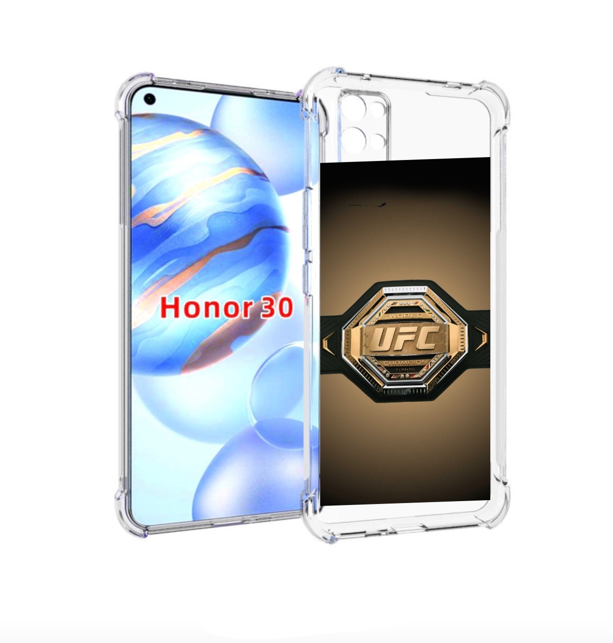 

Чехол бампер MyPads UFC единоборства мужской для Honor 30 (BMH-A, Прозрачный, Tocco