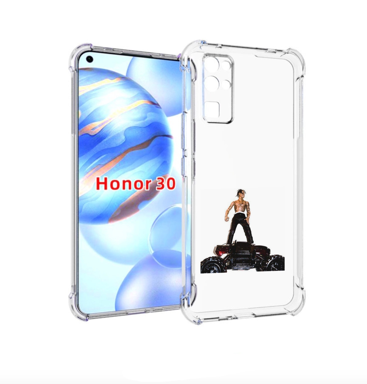 

Чехол бампер MyPads Travis Scott - Rodeo для Honor 30 (BMH-AN10), Прозрачный, Tocco