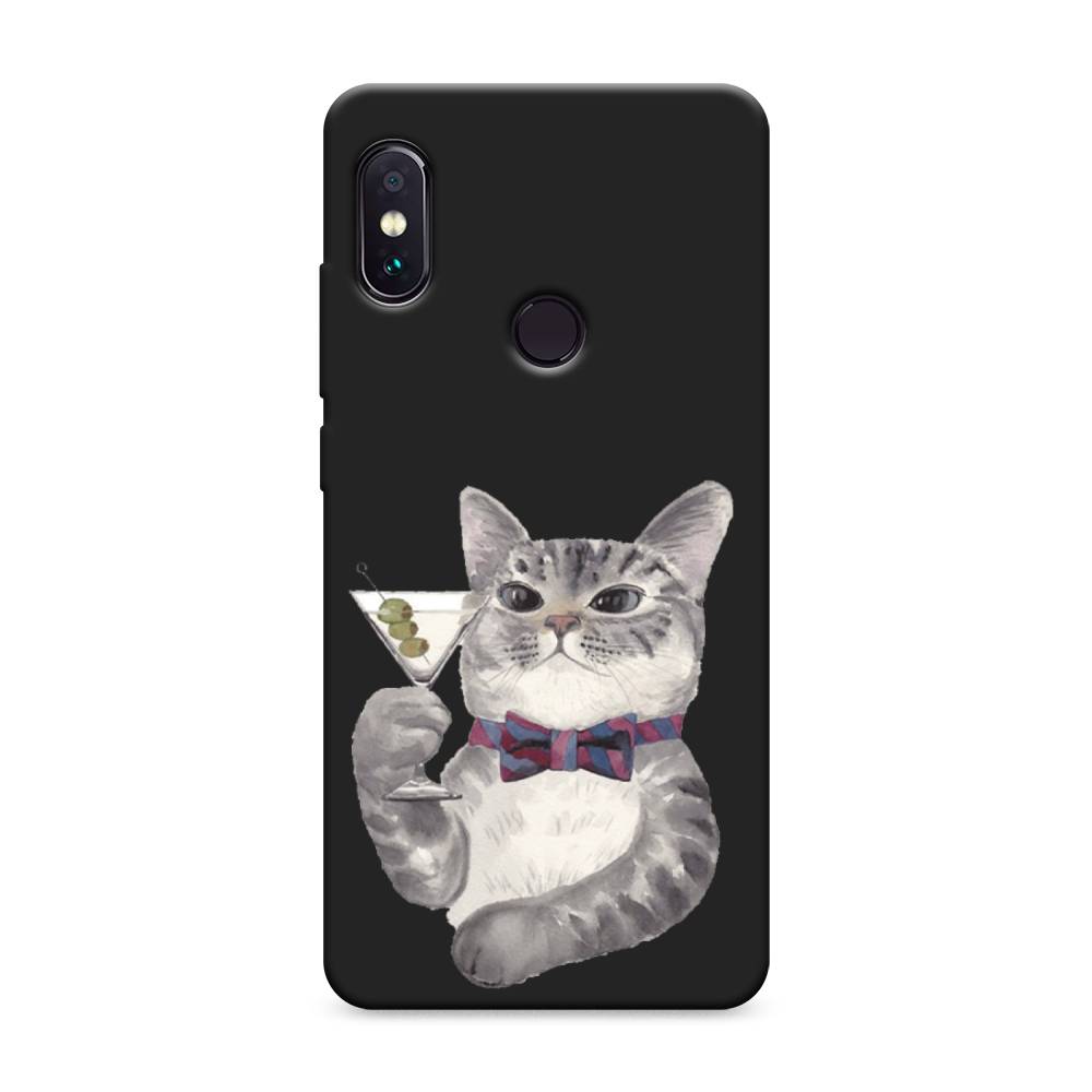 

Матовый силиконовый чехол "Кот джентльмен" на Xiaomi Redmi Note 5, Кот джентльмен