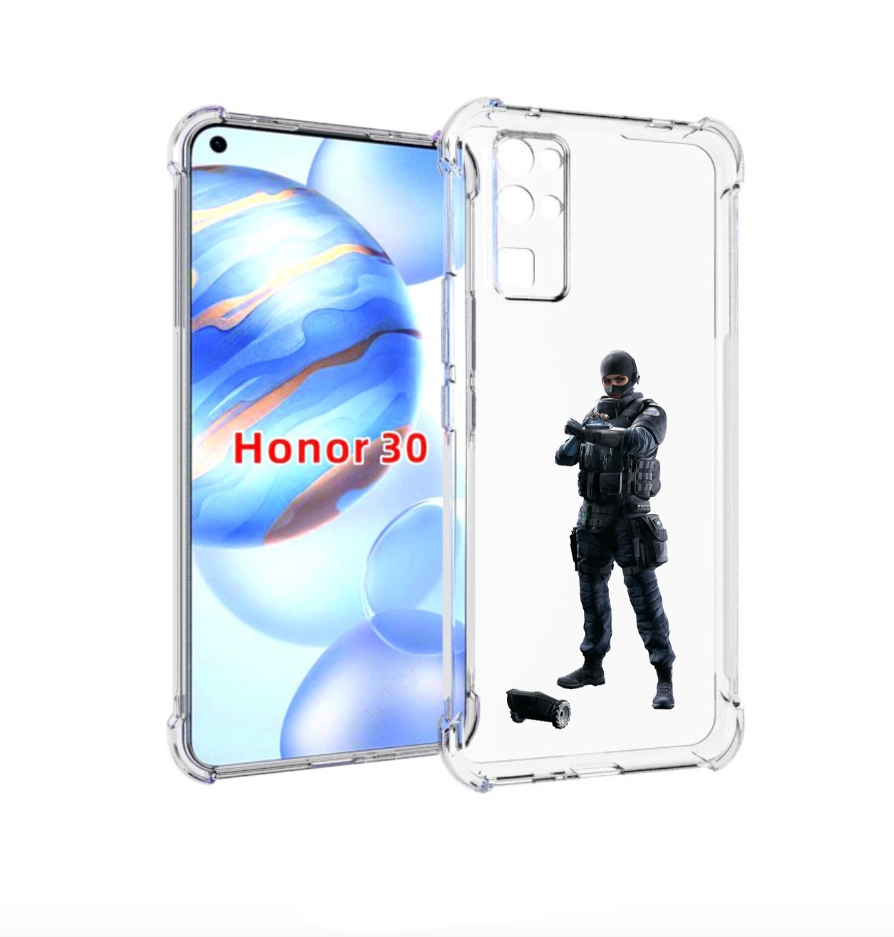 

Чехол бампер MyPads Tom-Clancy's-Rainbow-Six-1 для Honor 30 (BMH, Прозрачный, Tocco