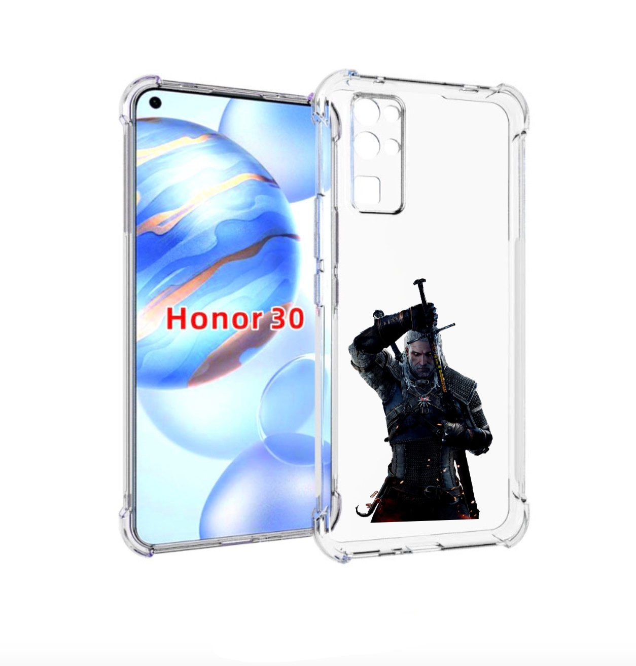 

Чехол бампер MyPads The-Witcher-3-Ведьмак для Honor 30 (BMH-AN10, Прозрачный, Tocco