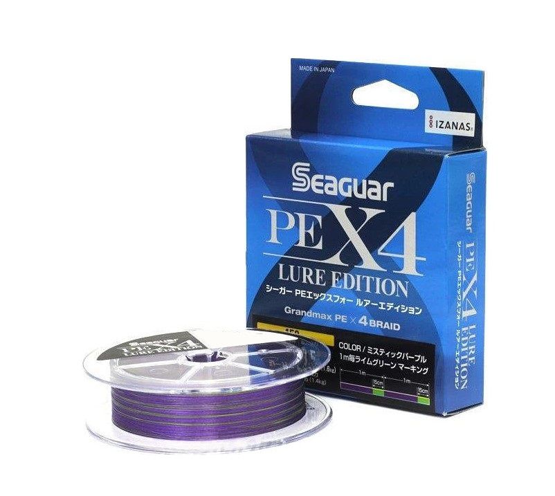 Seaguar Леска плетеная (шнур) SEAGUAR PE X4 LURE EDITION (S4LE003  (150 м 0,09мм) )