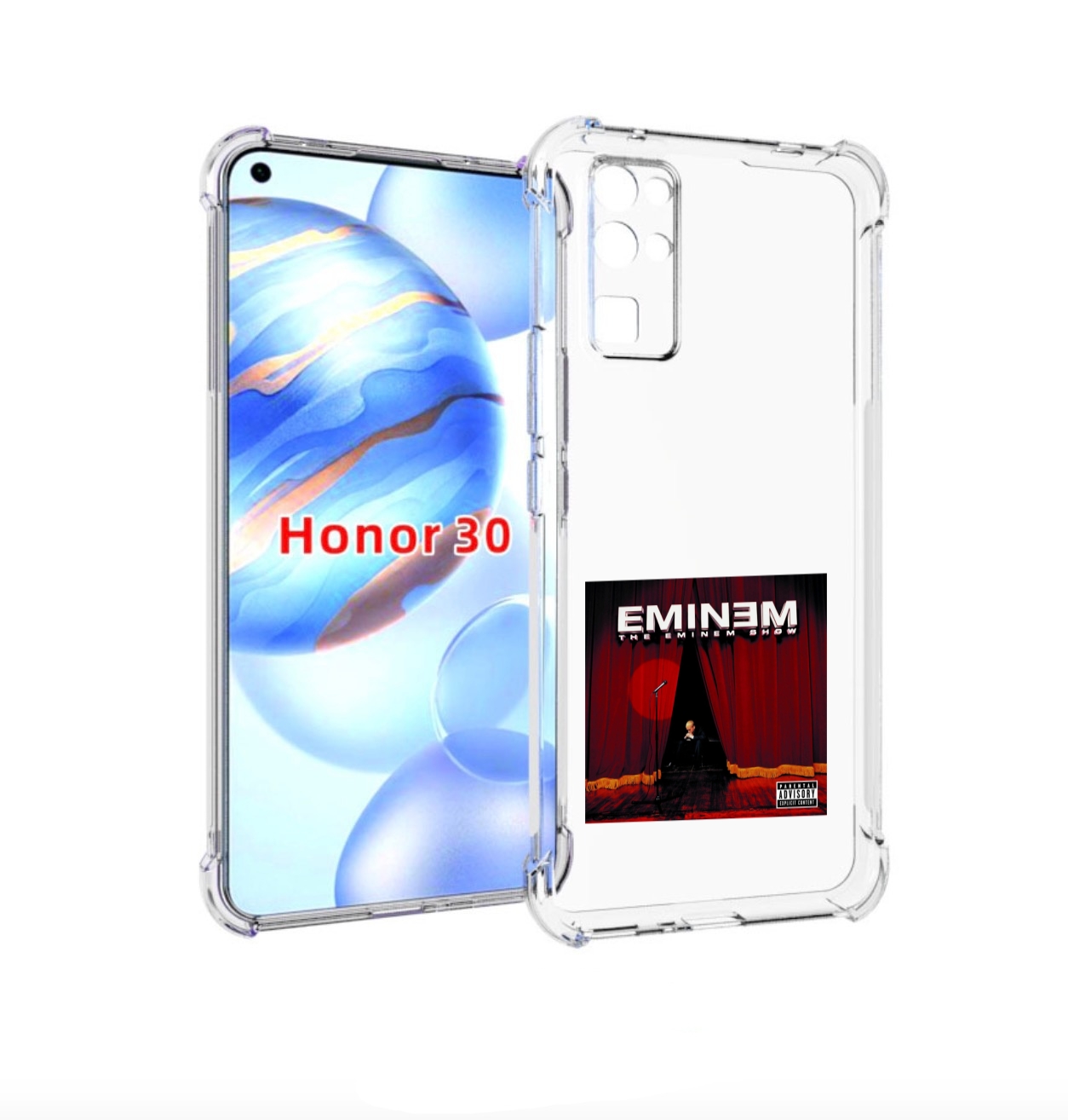 

Чехол Бампер Mypads The Eminem Show Для Honor 30 (Bmh-An10) Прот, Прозрачный, Tocco