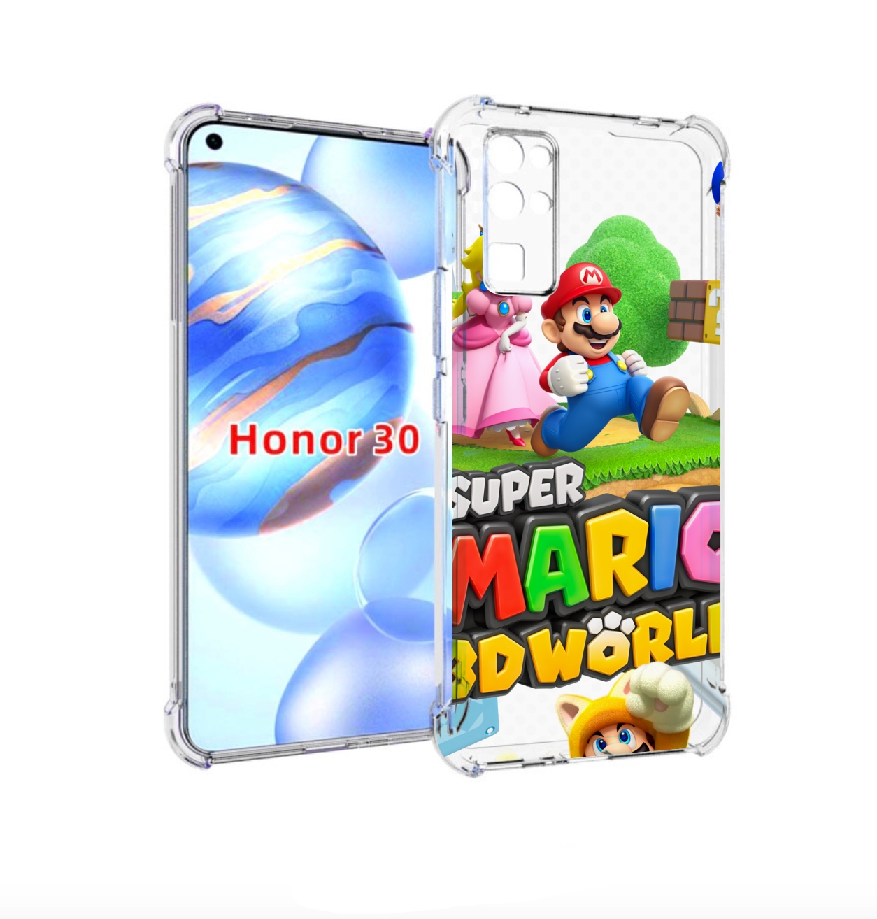 

Чехол бампер MyPads Super Mario 3D World для Honor 30 (BMH-AN10), Прозрачный, Tocco