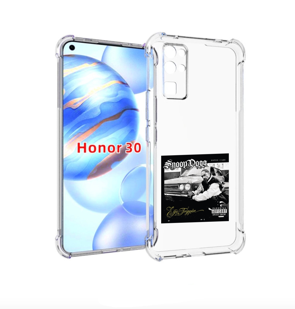 

Чехол Бампер Mypads Snoop Dogg Ego Trippin’ Для Honor 30 (Bmh-An, Прозрачный, Tocco