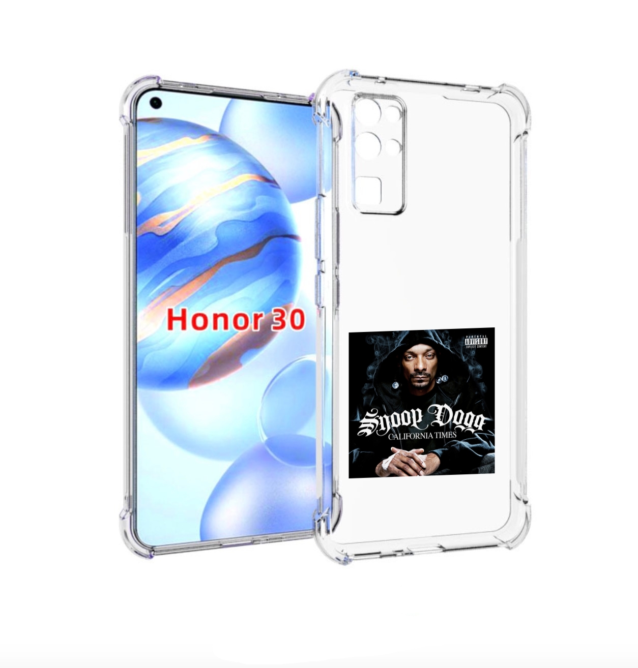

Чехол Бампер Mypads Snoop Dogg California Times Для Honor 30 (Bm, Прозрачный, Tocco