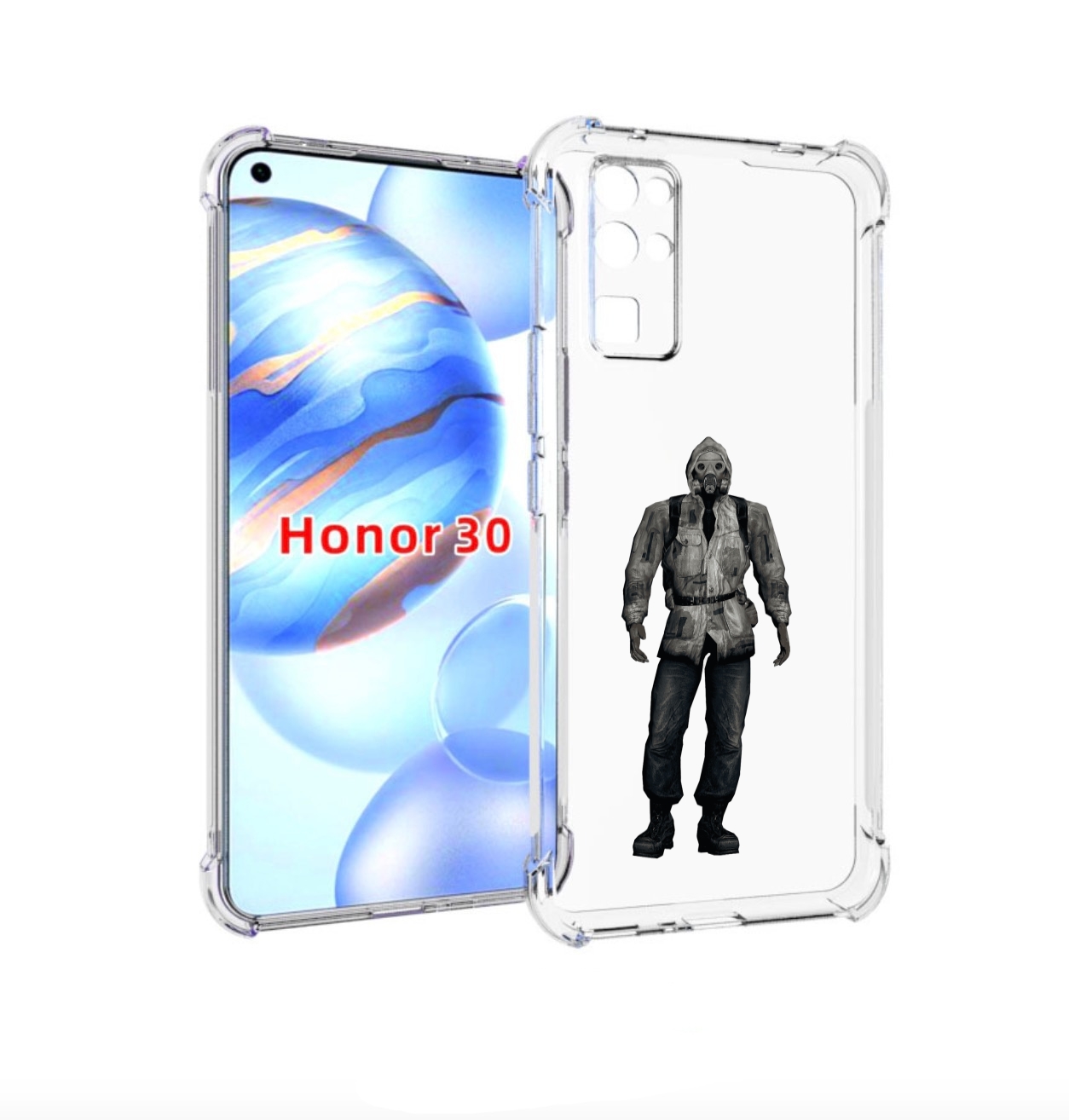 

Чехол бампер MyPads S для Honor 30 (BMH-AN10) противоударный, Прозрачный, Tocco