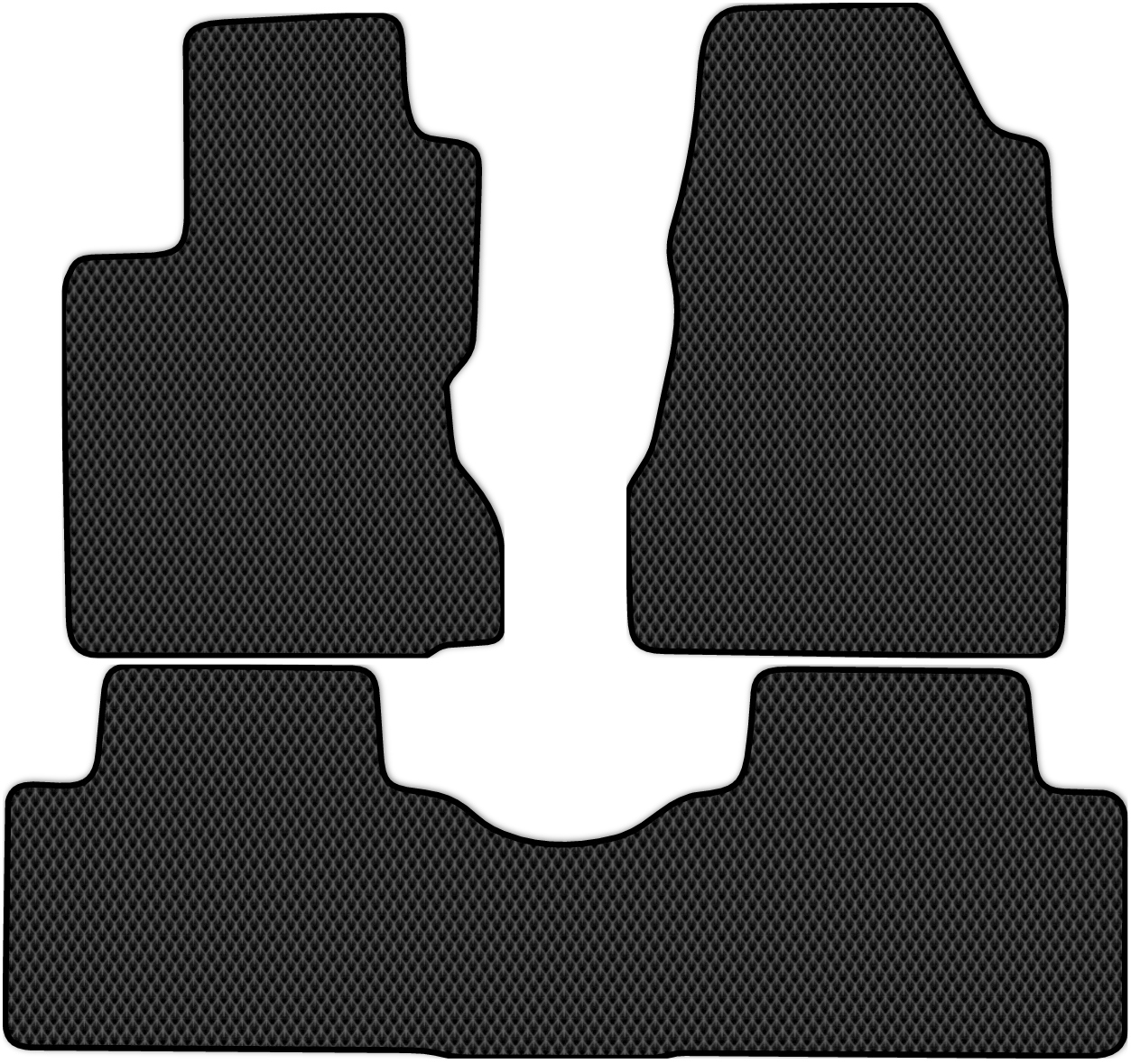 

Коврики ЭВА в салон для Renault Koleos 1 2007 - 2016, 3 шт. черный, 4116-W3N-H