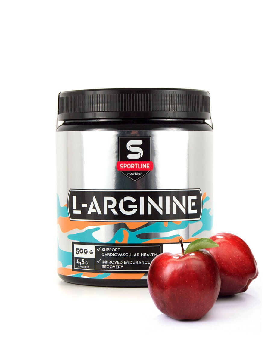 SportLine Nutrition/Аргинин L-Arginine 500гр. (Яблоко)