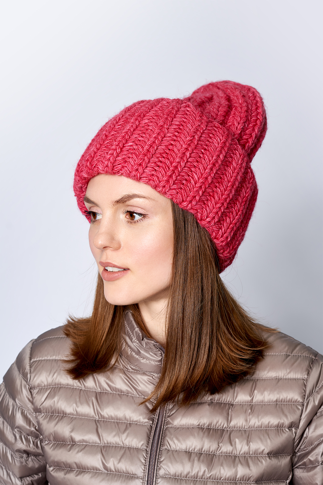 

Шапка женская Baon B349567 light red melange, р, Красный, B349567