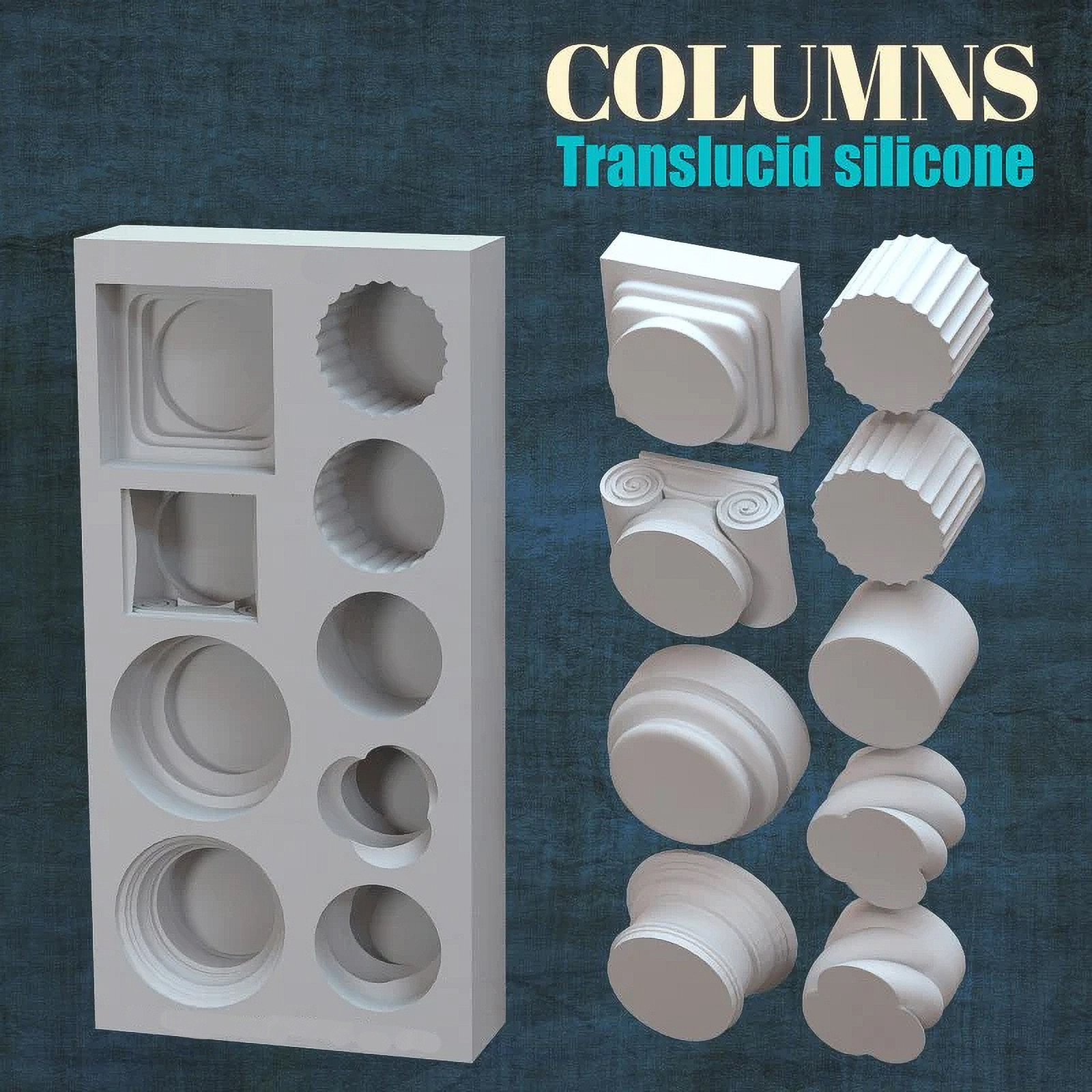 

Силиконовая форма для моделизма Green Stuff World Silicone Molds Columns, Silicone Molds