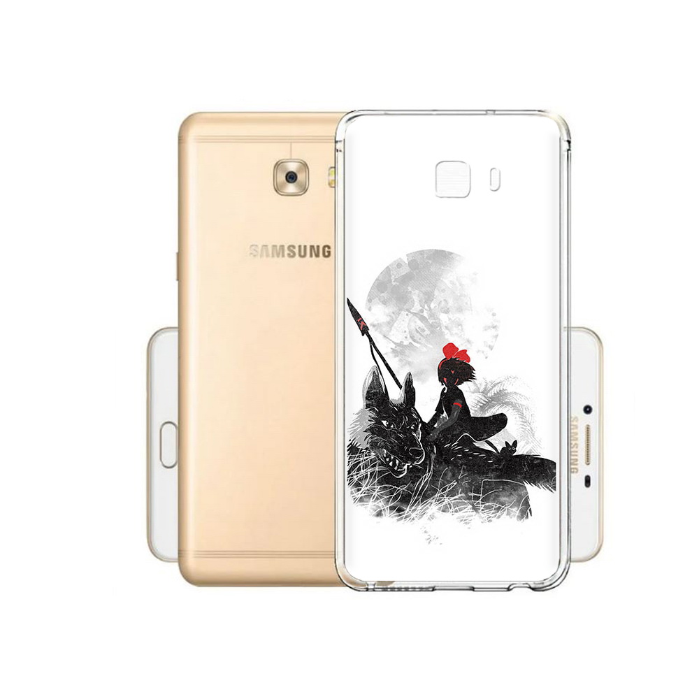 

Чехол MyPads Tocco для Samsung Galaxy C9 Pro мононоке, Прозрачный, Tocco