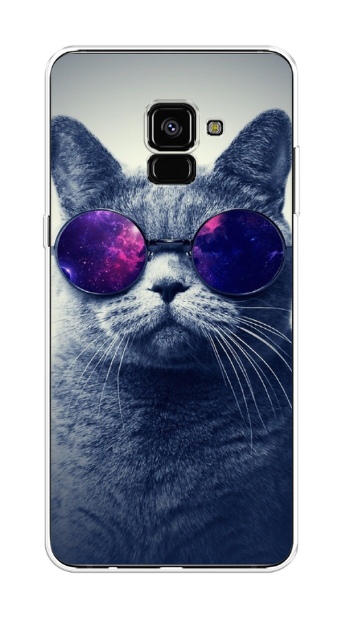 

Чехол Awog на Samsung Galaxy A8 + "Космический кот", Красный, 25550-1