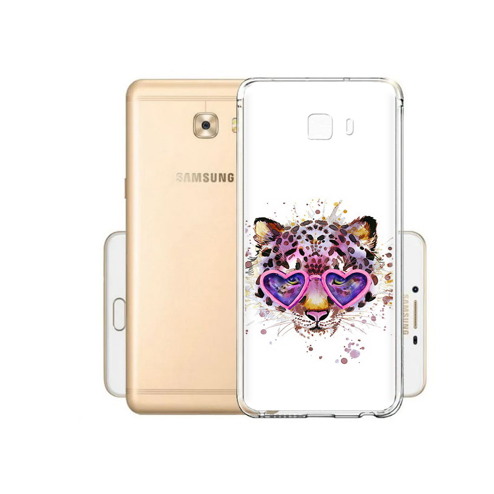 

Чехол MyPads Tocco для Samsung Galaxy C9 Pro модный леопард, Прозрачный, Tocco