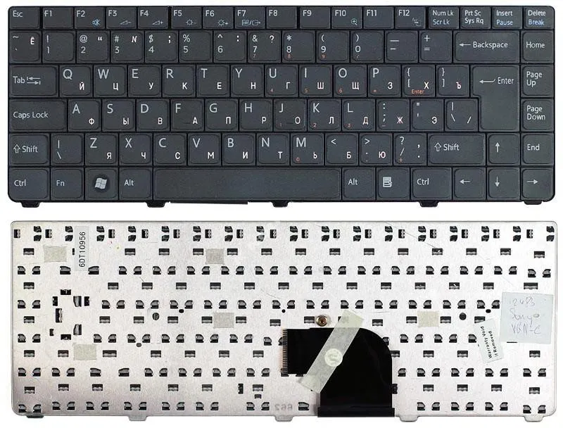 

Клавиатура для ноутбуков SONY VAIO VGN-C Series, Русская, Чёрная, p/n: 147996411
