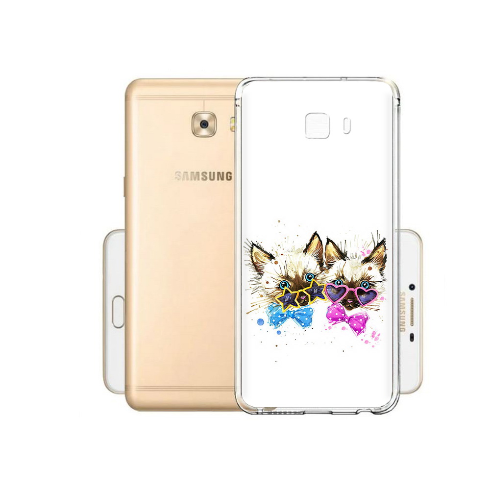 

Чехол MyPads Tocco для Samsung Galaxy C9 Pro милые котята, Прозрачный, Tocco